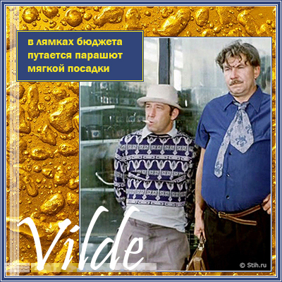 Vilde в лямках бюджета